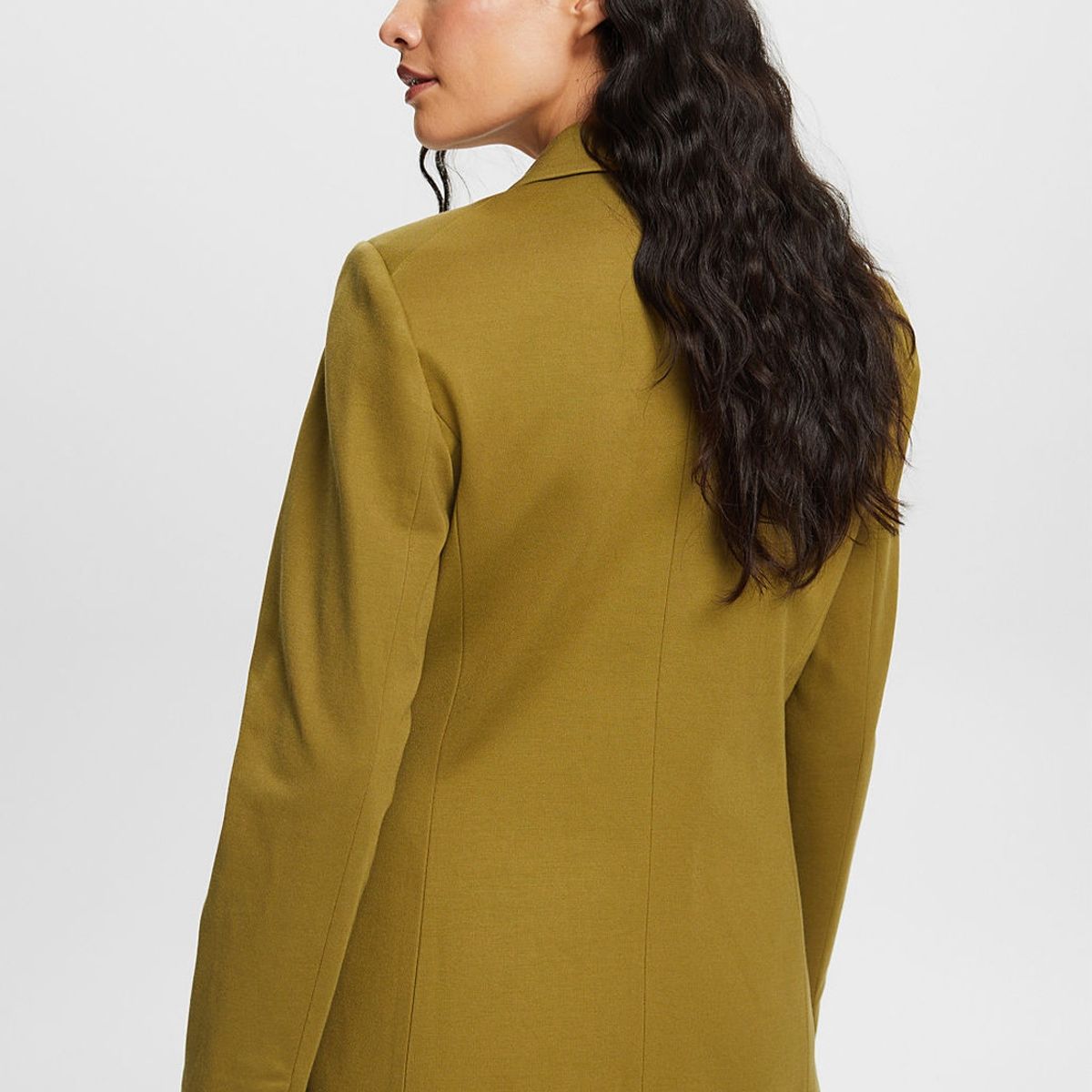 ESPRIT - Blazer tejido de punto con solapa y botón Mujer Esprit ESPRIT