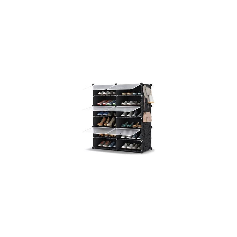 U BUY - 24 Piezas Organizador Zapatos Apilables Estantes Plasticos