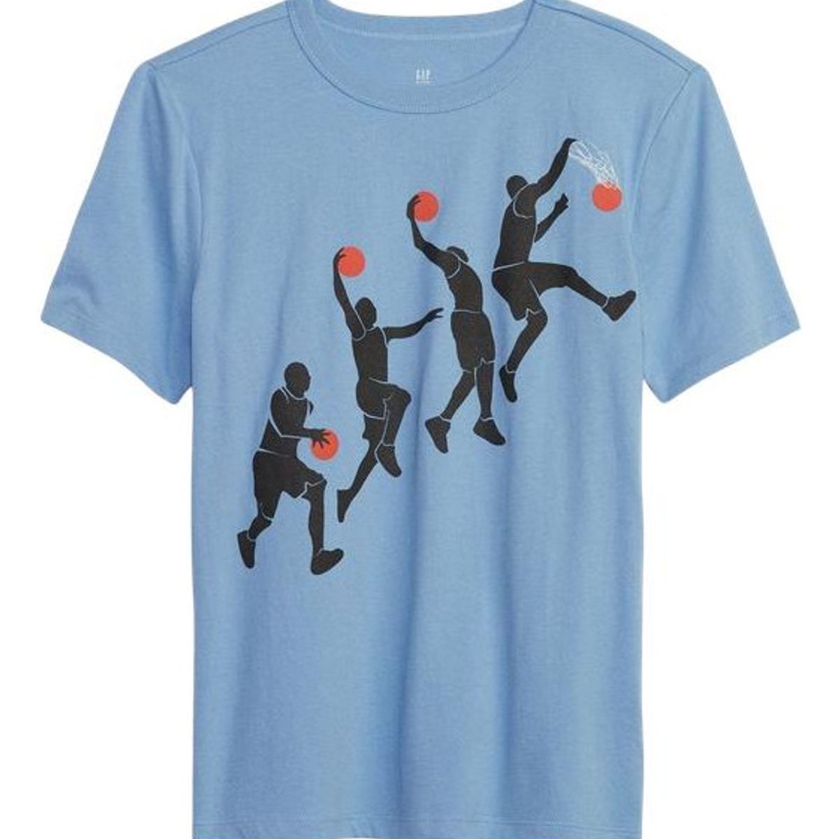 GAP - Polera Gráfica Manga Corta Celeste GAP