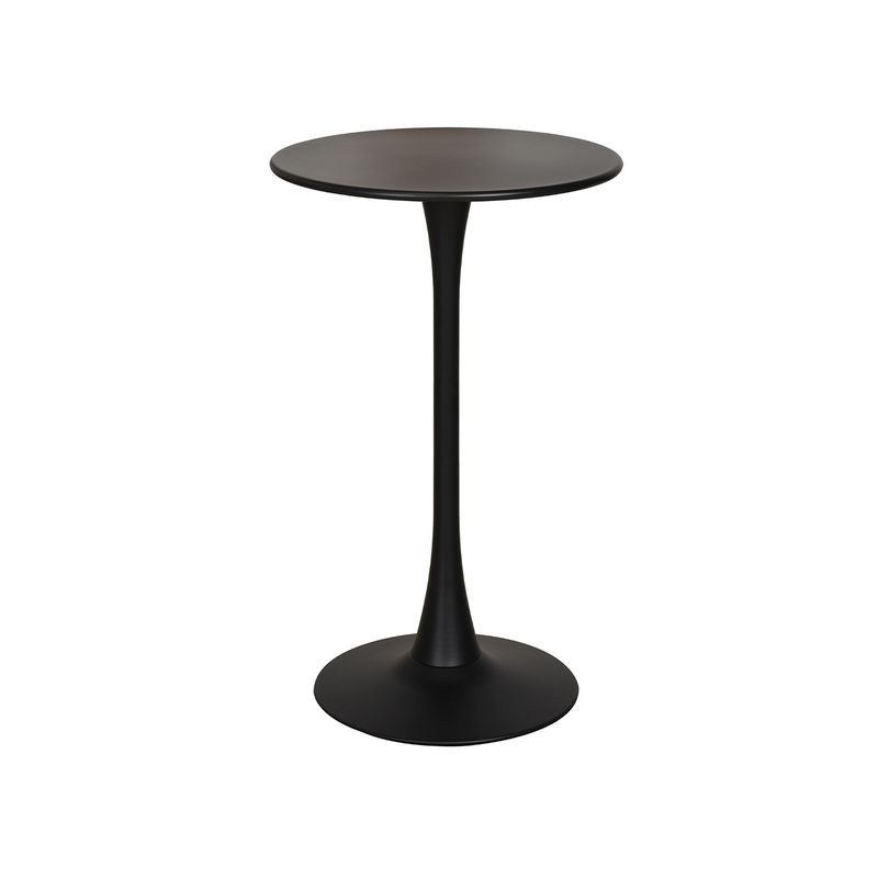 MUEBLES SUR - Mesa Alta de Bar New Denmark Alta Negra D60cm