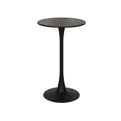 MUEBLES SUR - Mesa Alta de Bar New Denmark Alta Negra D60cm