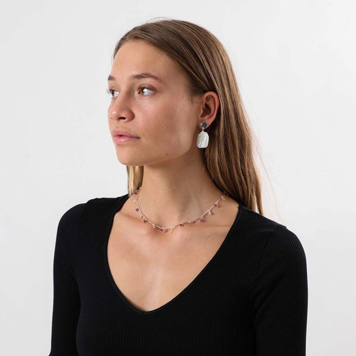 I D - Aro Mediano Caulker Blanco de Metal i-D