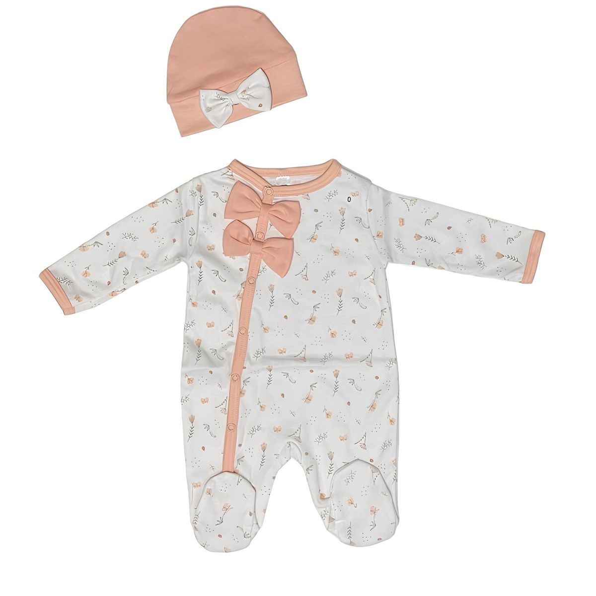 Dulcebb - Enterito Gorro Lazo Blanco-Damasco