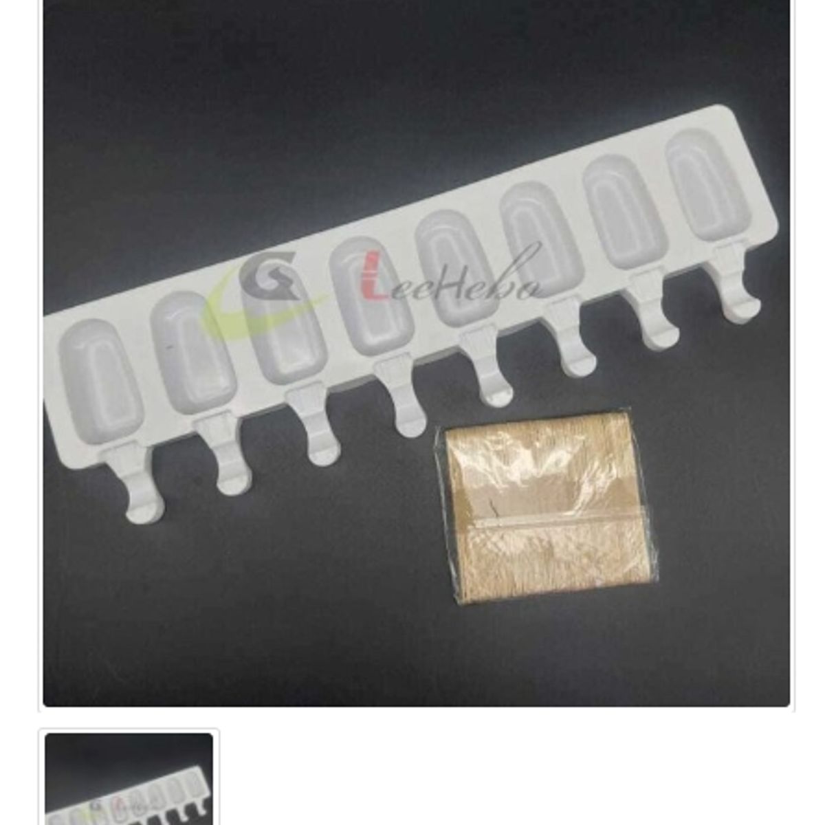 GENERICO - Molde De Silicona Molde Helado 8 Divisiones Paleta