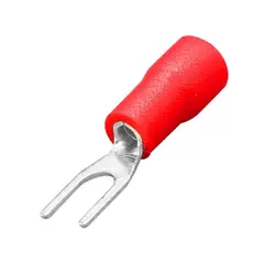 GENERICO - Terminal Horquilla 22-16 AWG 5mm Rojo 100 Unidades