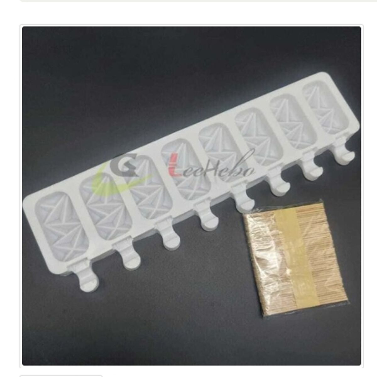 GENERICO - Molde De Silicona Molde Helado 8 Divisiones Paleta Molde