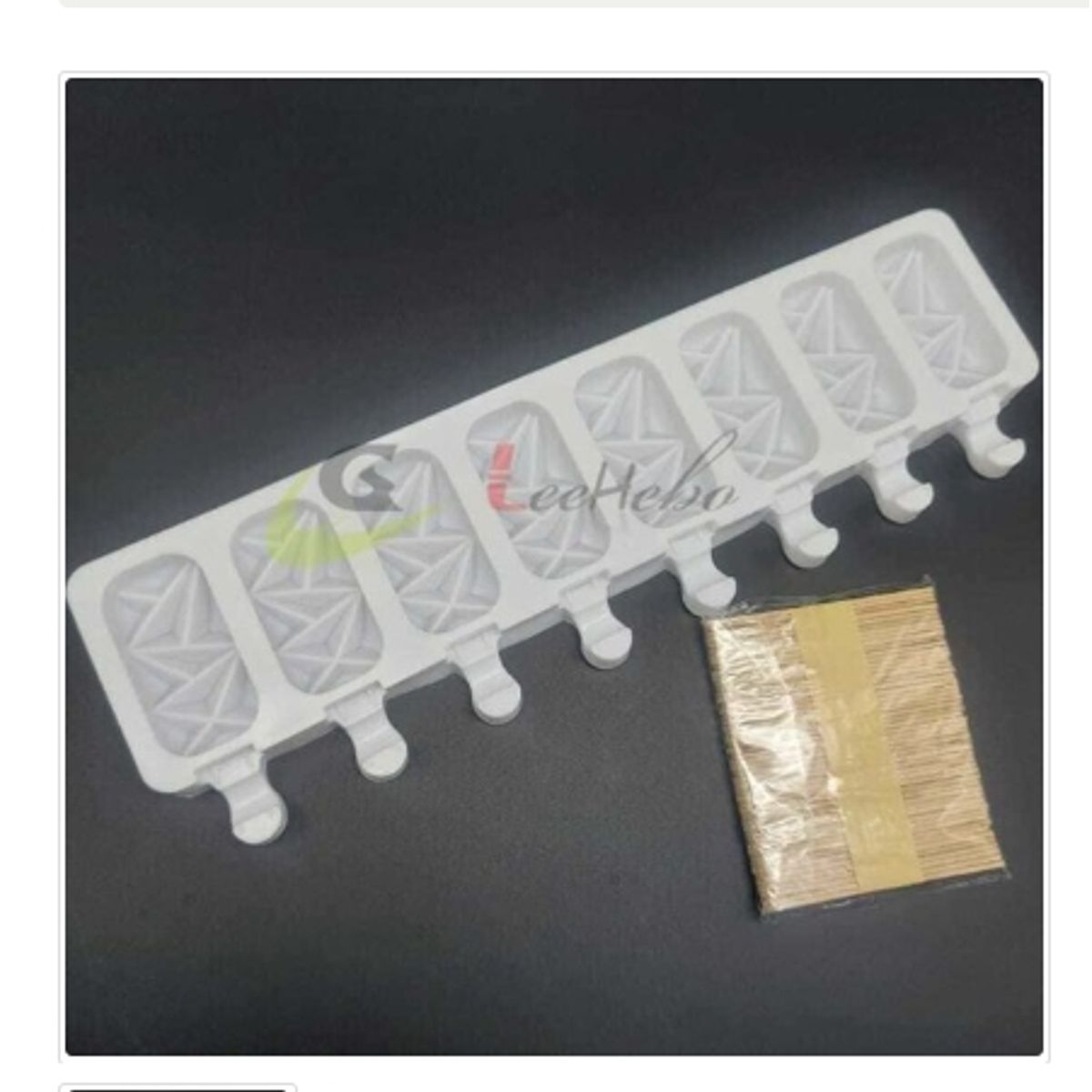 GENERICO - Molde De Silicona Molde Helado 8 Divisiones Paleta Molde