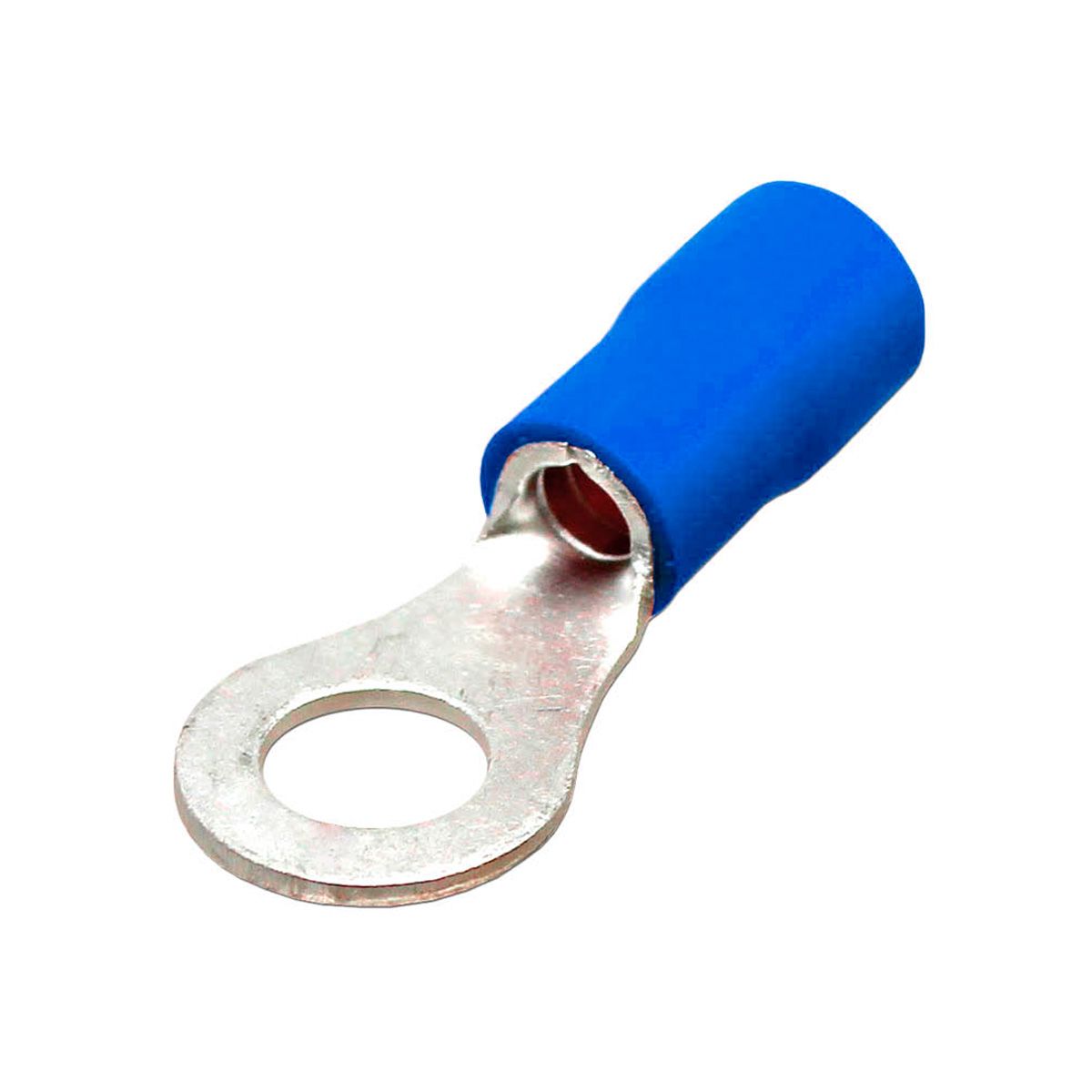 GENERICO - Terminal Ojo Aislado Azul 16-14 AWG 6.3mm 100 Unidades