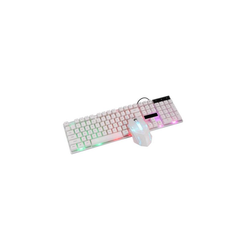 GENERICO - Kit Teclado y Mouse Gamer Retroiluminado M-400 AOAS