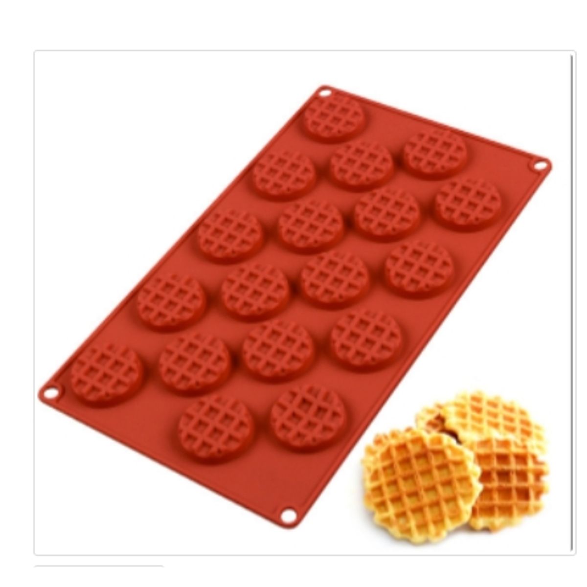GENERICO - Molde De Silicona Molde Forma Wafles.