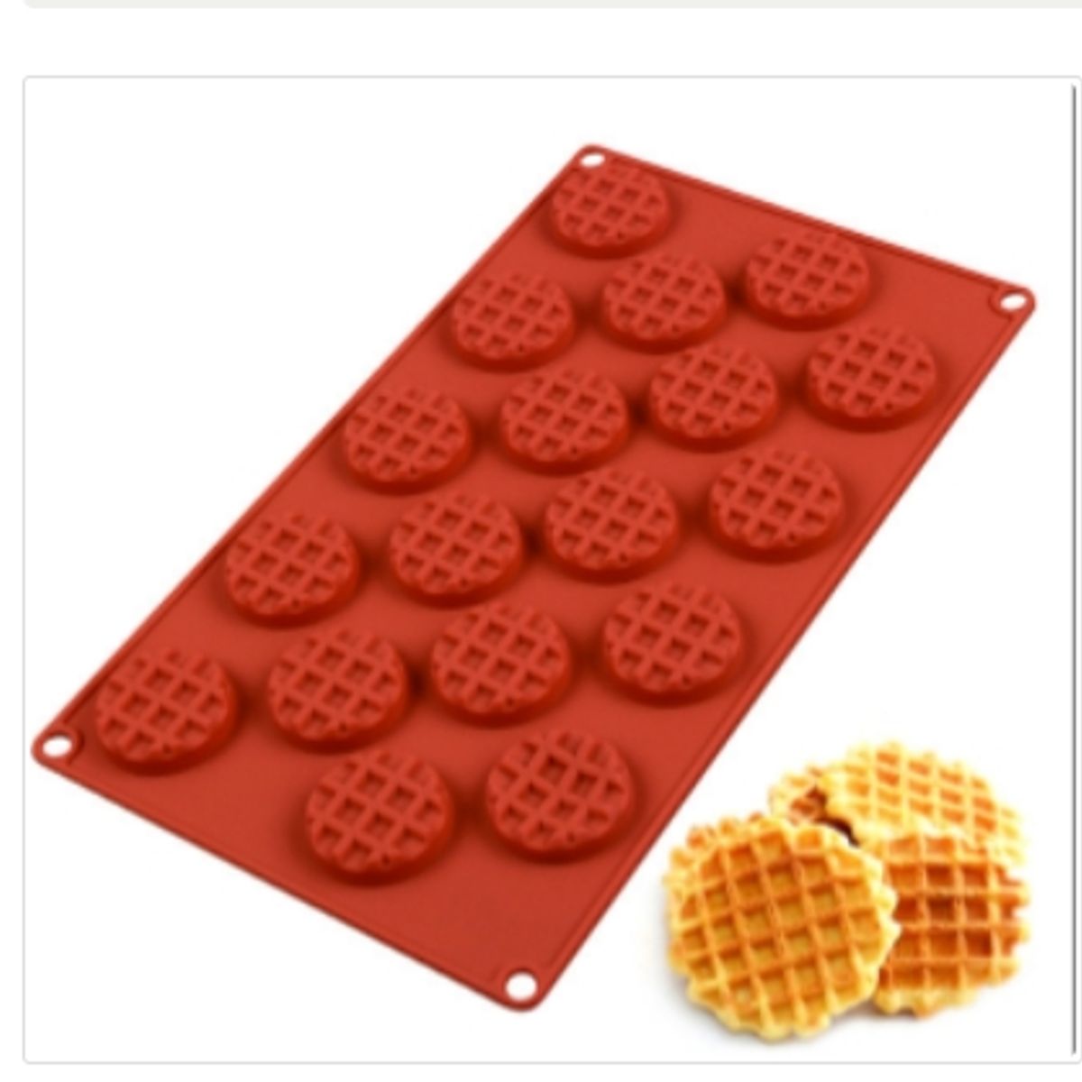 GENERICO - Molde De Silicona Molde Forma Wafles.