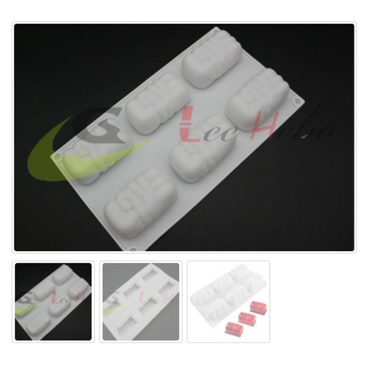 GENERICO - Molde De Silicona Molde 6 Divisiones Reposteria