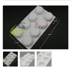 GENERICO - Molde De Silicona Molde 8 Divisiones Reposteria