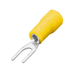 GENERICO - Terminal Horquilla 12-10 AWG 4mm Amarillo 100 Unidades