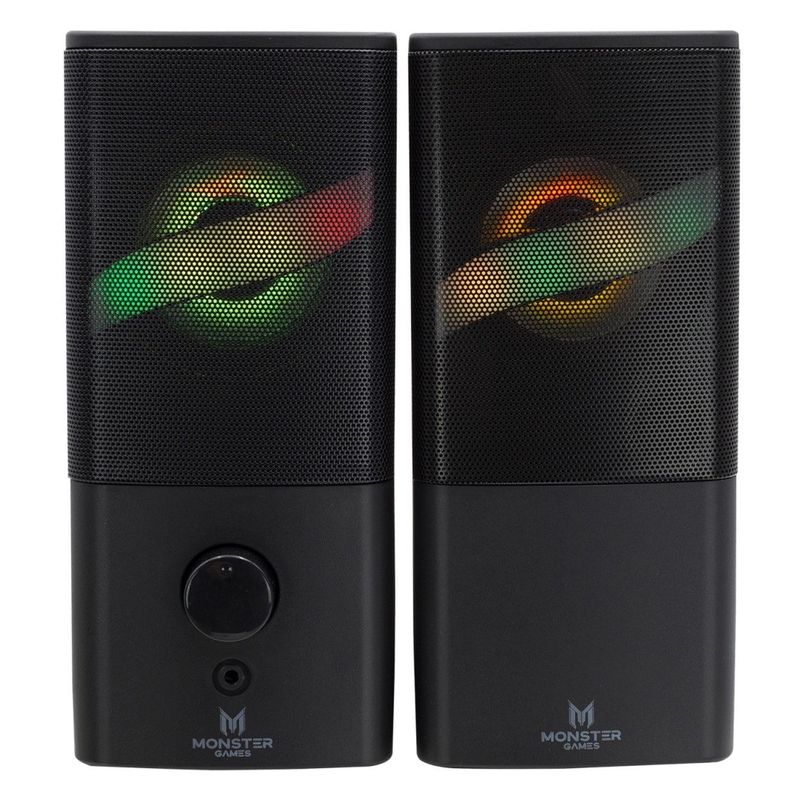 MONSTER AUDIO - Parlante Pc Gamer Led Rgb Monster Tower 2.0