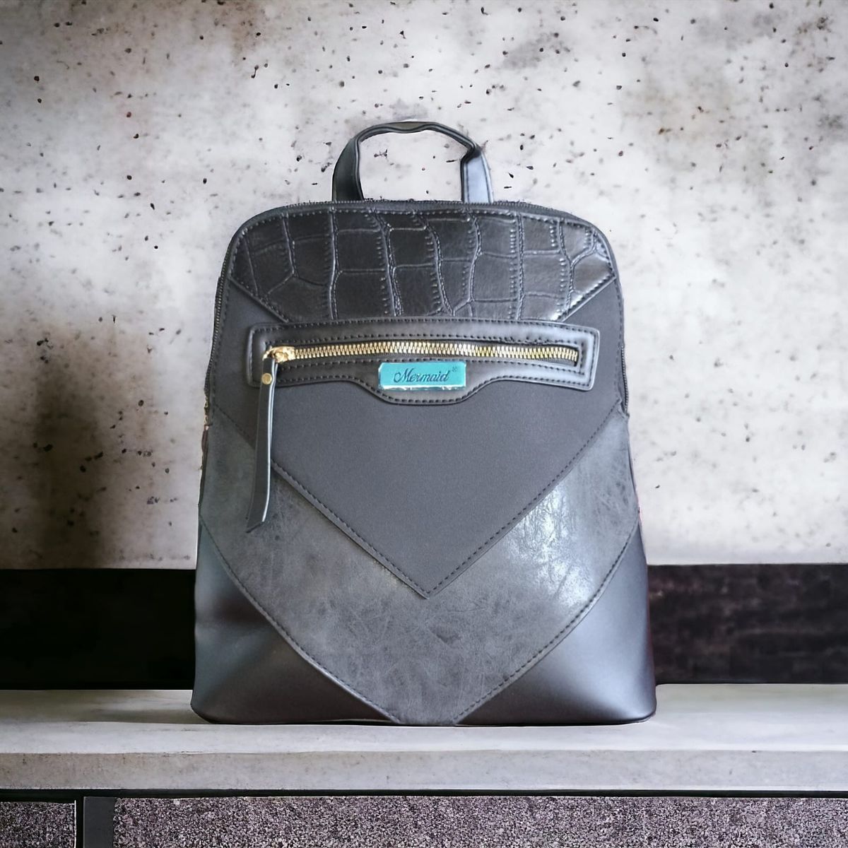 MERMAID - MOCHILA ESTILO CARTERA ESTAMPADO COCODRILO