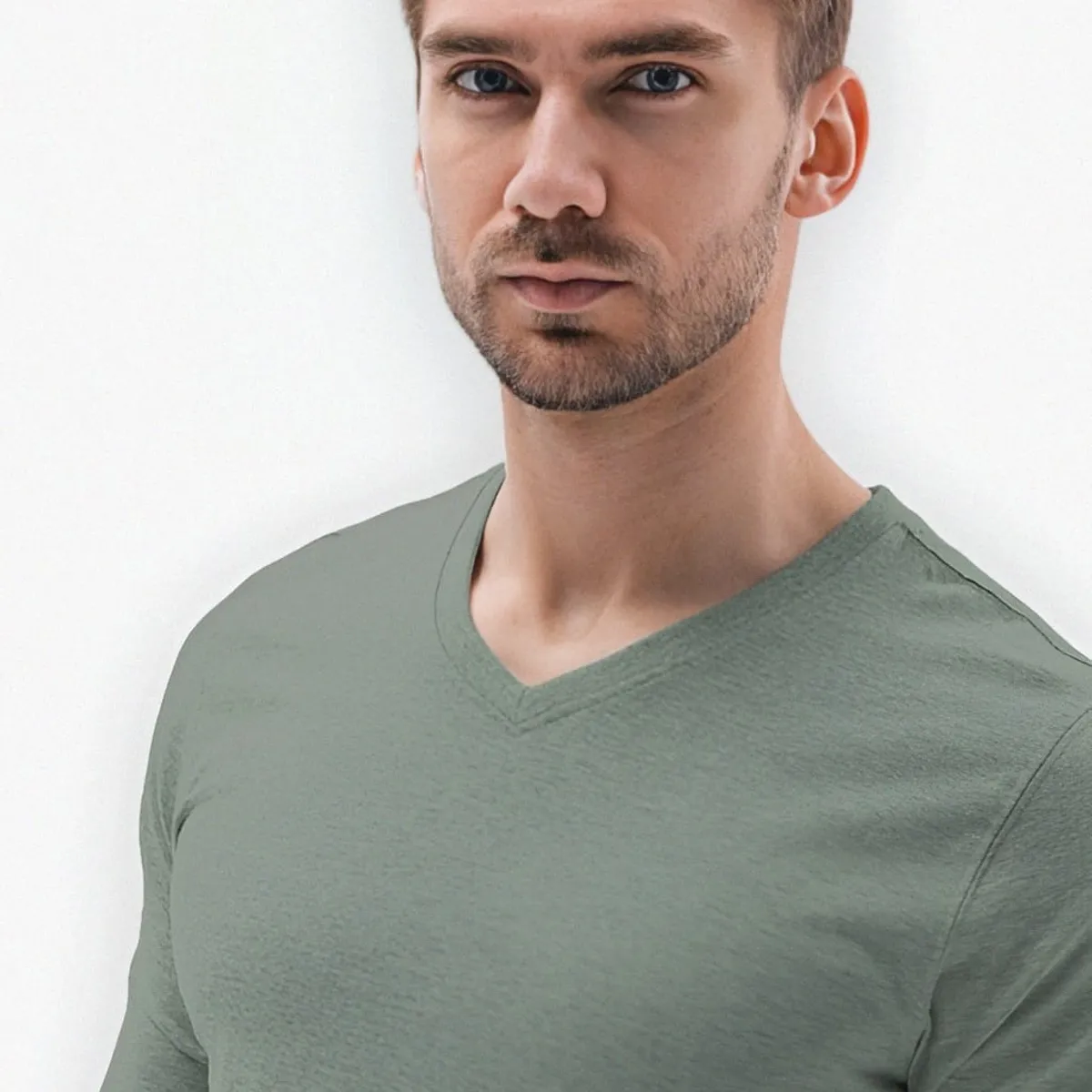 MROTTO - Polera Hombre Casual Algodon Manga Larga_.