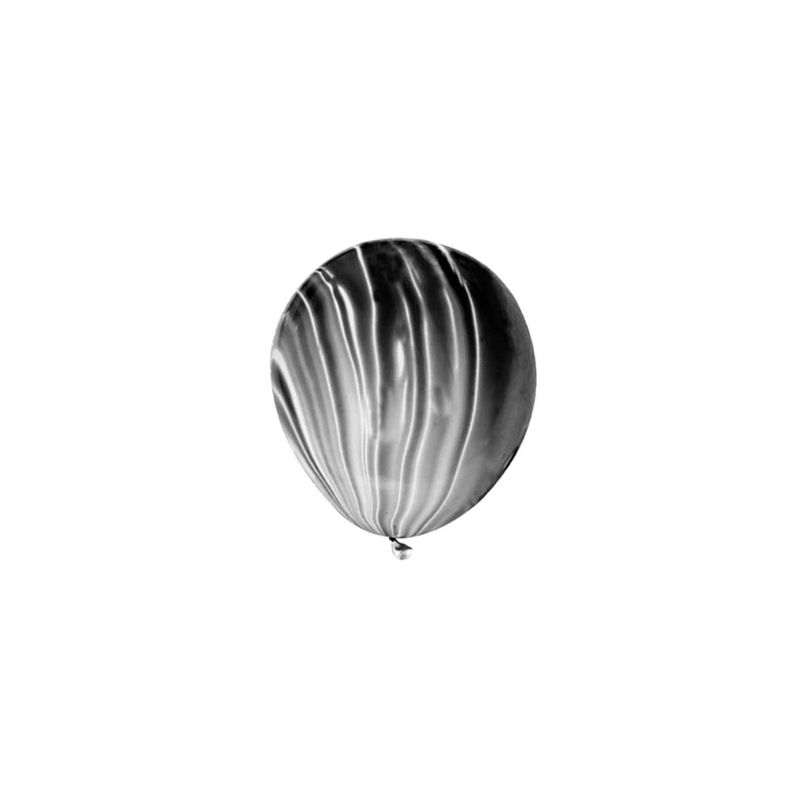 GENERICO - Globo De Látex Negro Agata 4pcs 23cm