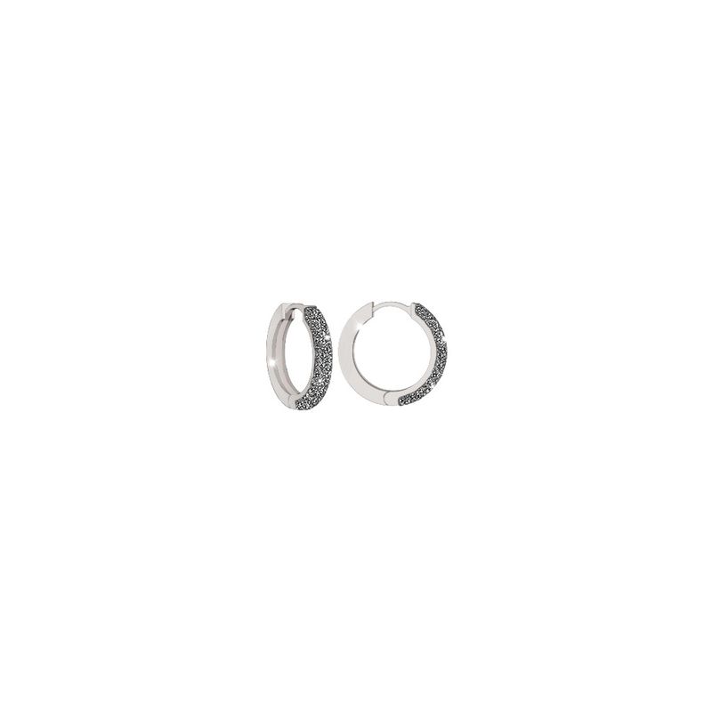 REBECCA CHILE - Aros de oro blanco con diamantes modelo Jolie