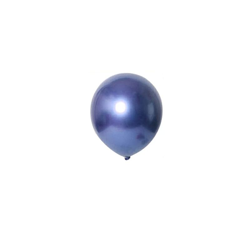 GENERICO - Globos Cromados 25pcs 23cm Azul
