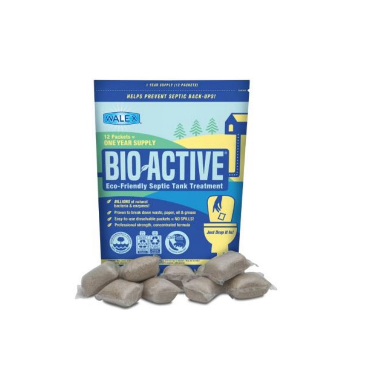 GENERICO - 1 AÑO de Tratamiento para Fosas Sépticas Hasta 5M3 - 12und