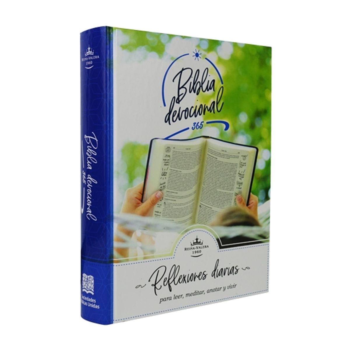 SOCIEDADES BIBLICAS UNIDAS - Biblia devocionales 365, Reina Valera 1960 tapa dura