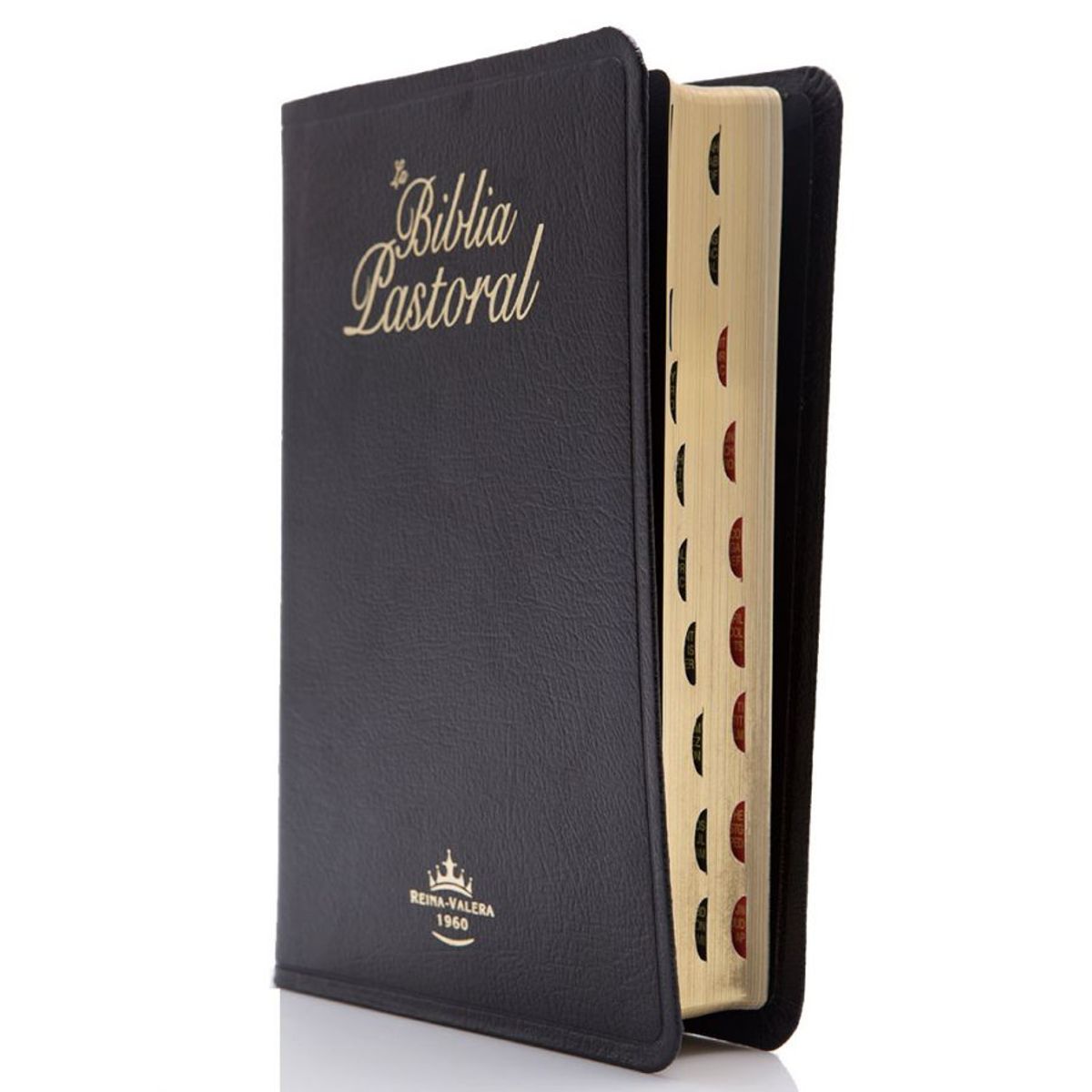 SOCIEDADES BIBLICAS UNIDAS - Biblia Pastoral Reina Valera 1960 Letra Grande piel negra indice