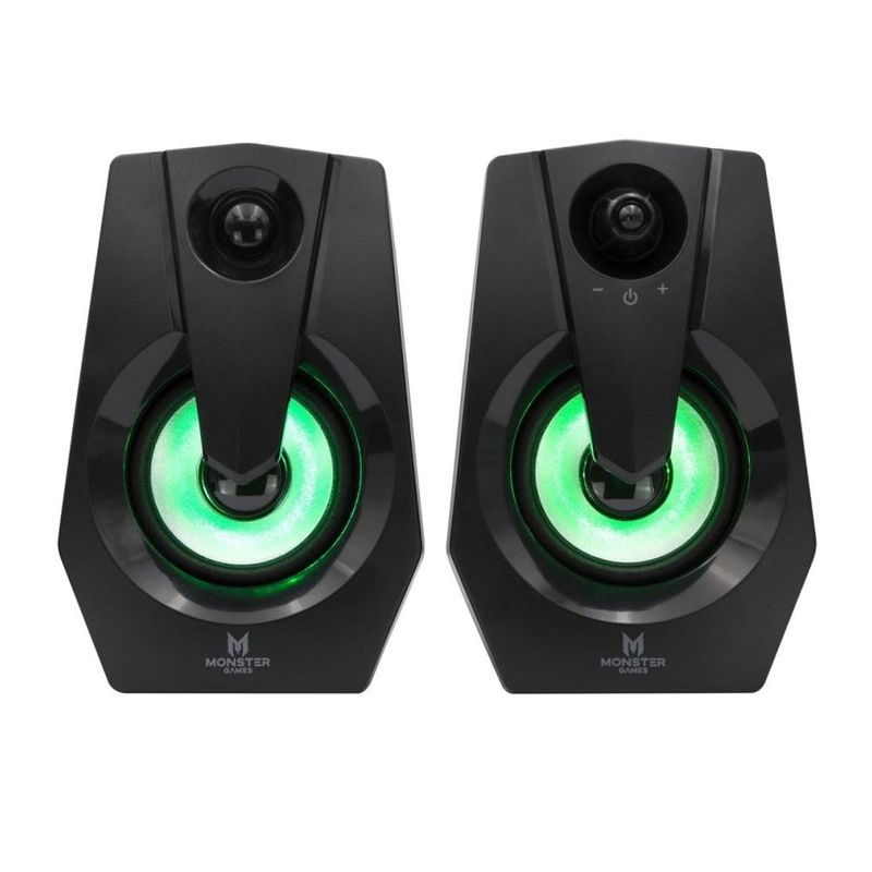 MONSTER AUDIO - Parlante Pc Gamer Led Rgb Monster Space 2.0