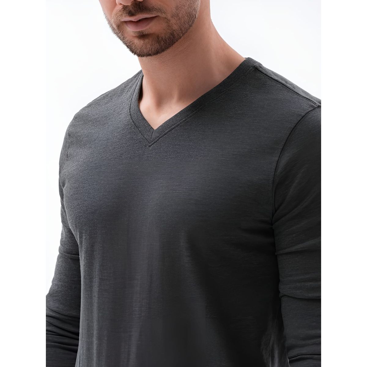 MROTTO - Polera Hombre Casual Algodon Manga Larga