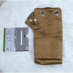 DIANA - CORTINA BLACKOUT CAFE CON RELIEVE 2 PAÑOS DOBLE TELA 140X230 CADA PAÑO