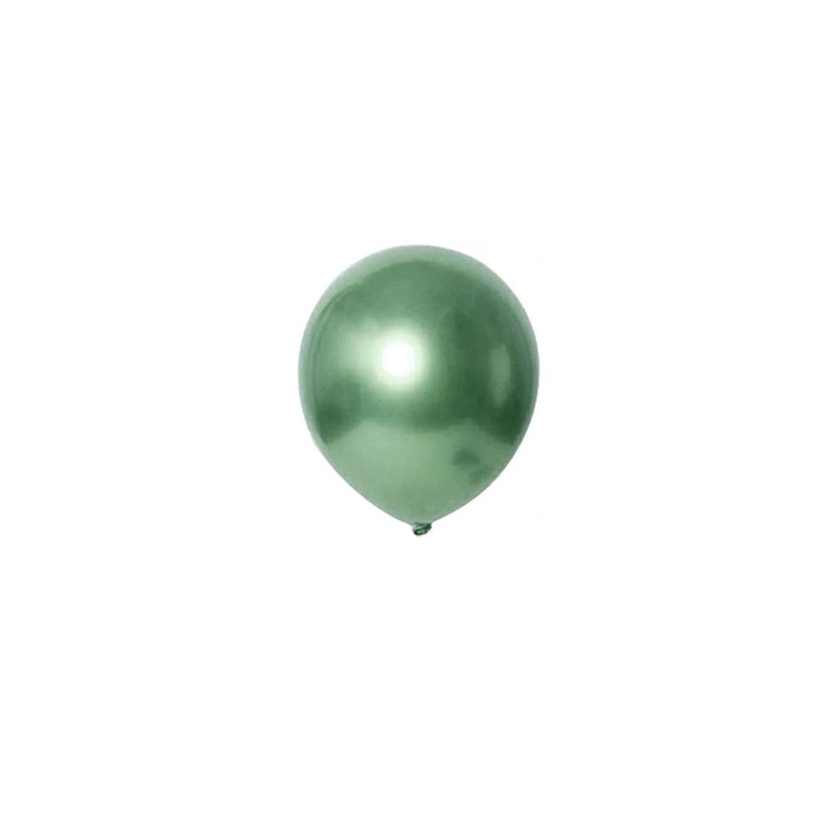 GENERICO - Globos Cromados 25Pcs 23 Cm Verde