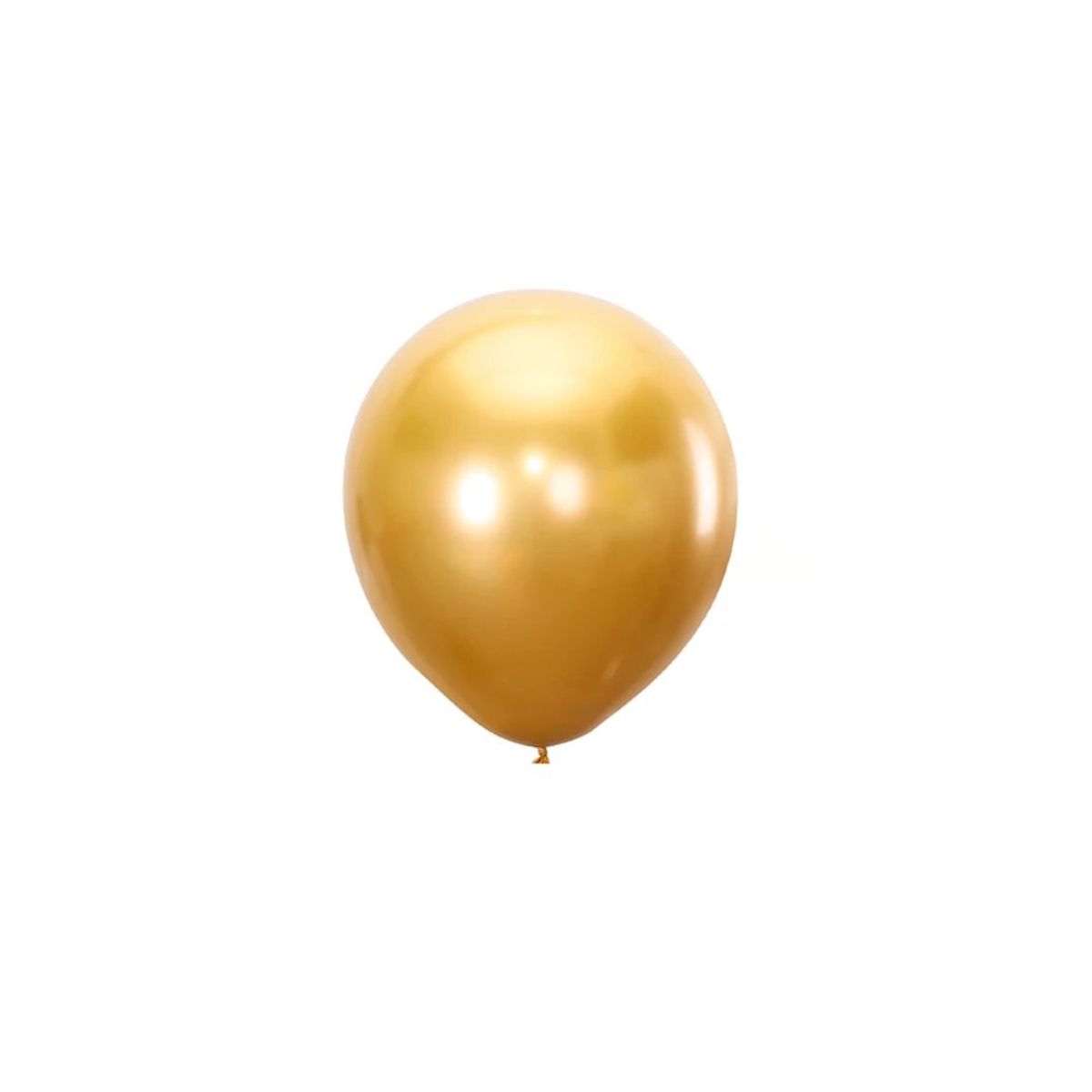 GENERICO - Globos Cromados Dorado 25 Piezas 15 Cm