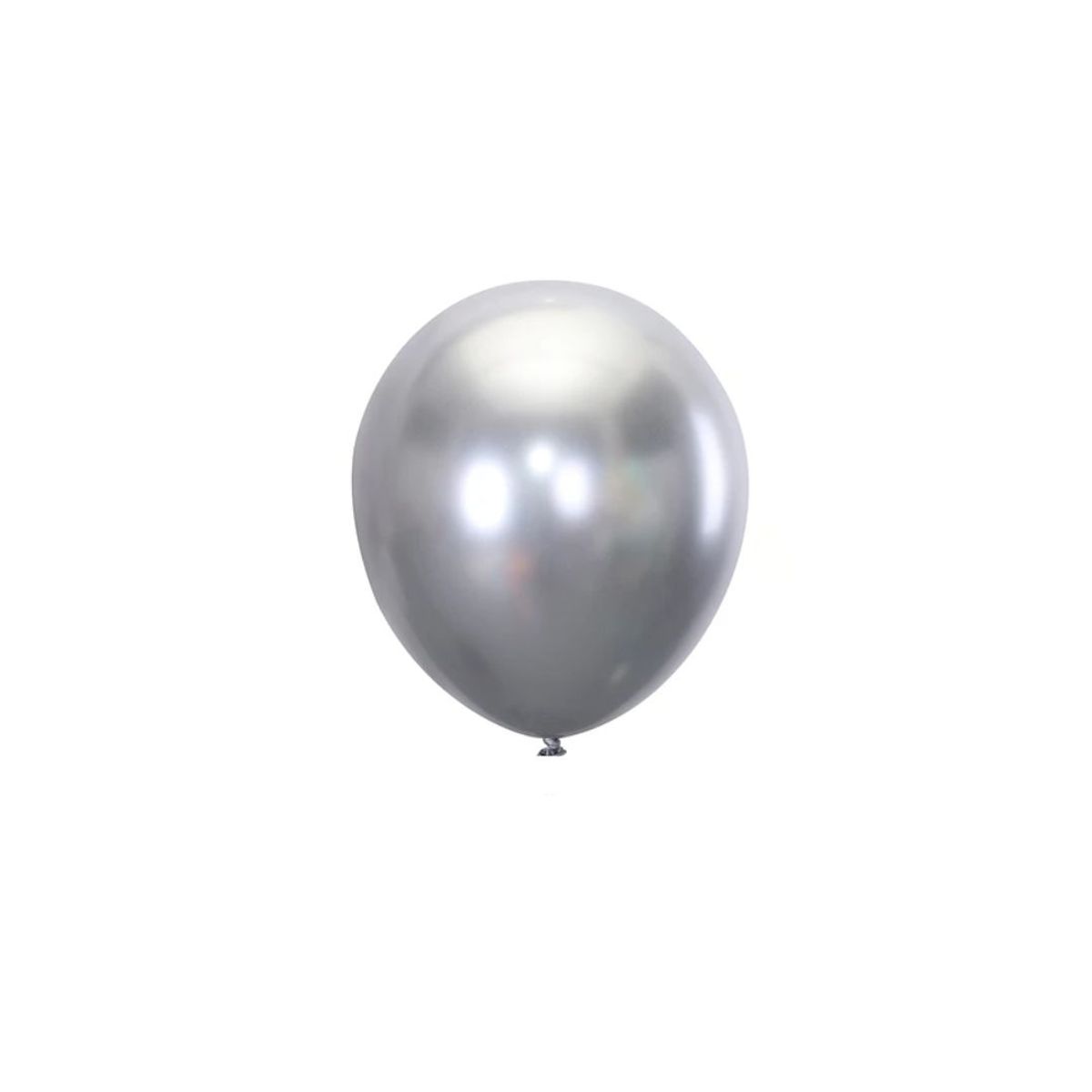 GENERICO - Globos Cromados Plateado 25pcs 15cm