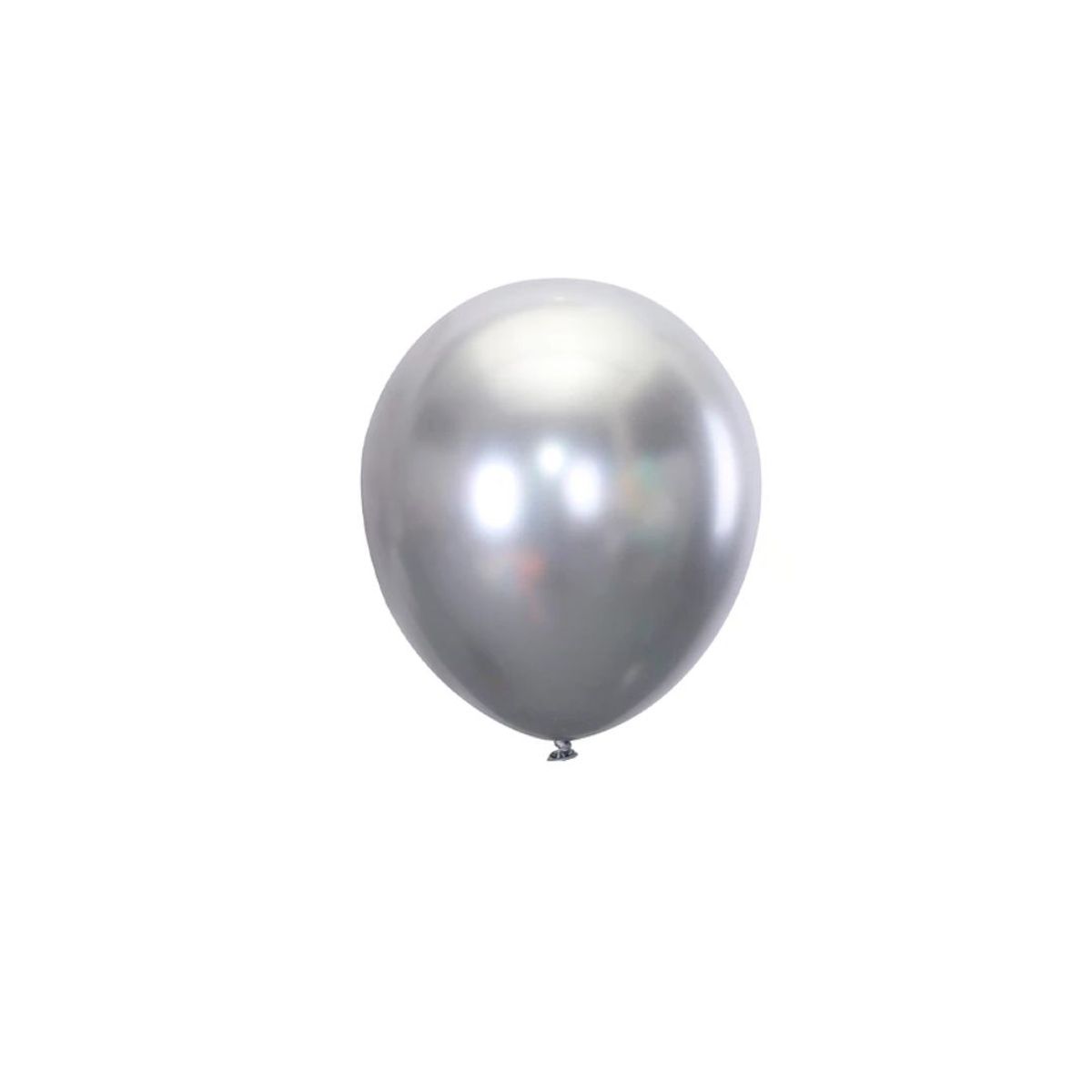 GENERICO - Globos Cromados Plateado 10pcs 25cm