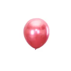 GENERICO - Globos Cromados Rojo 10pcs 25cm