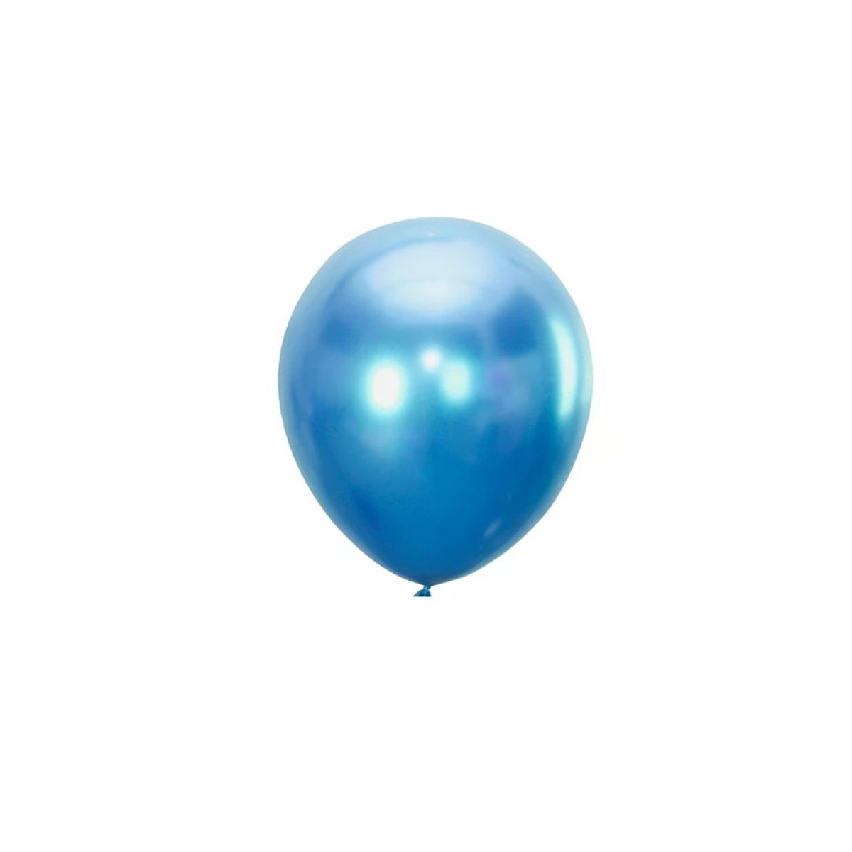 GENERICO - Globos Cromados Azul 10pcs 25cm