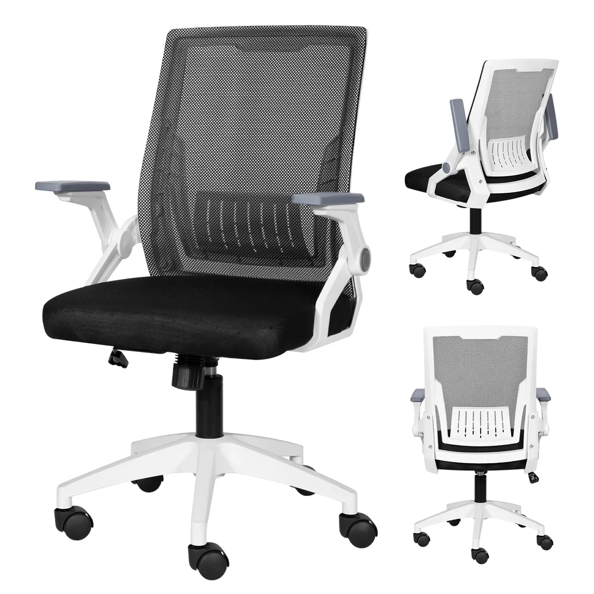 VIDITA - Silla Carla Ergonómica Asiento De Memoria Silla De Escritorio Soporte Lumber Biónico
