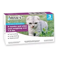 OEM - Gotas Tópicas Antipulgas Y Garrapatas 3 Dosis De Gatos 1,5lb