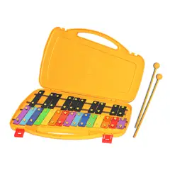 CIPRIANI - METALOFONO 25 NOTAS DE COLORES - CAJA AMARILLA CIPRIANI.
