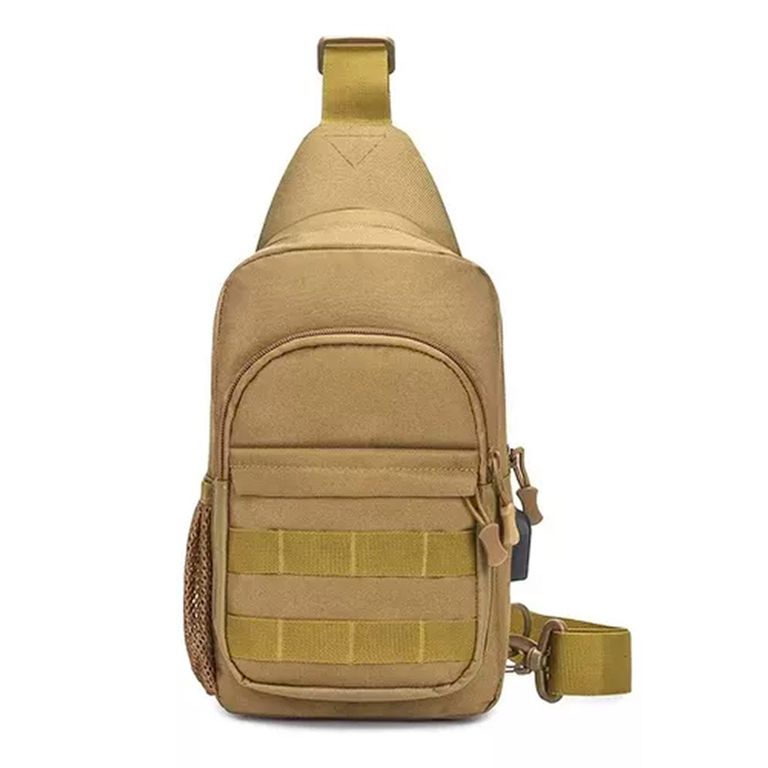 Bolso Tactico Militar De Hombro Bandolero Impermeable Beige TALLA UNICA