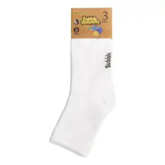 BUBBLE GUMMERS - Calcetines Escolares Unisex Bubblegummers Artel Blanco