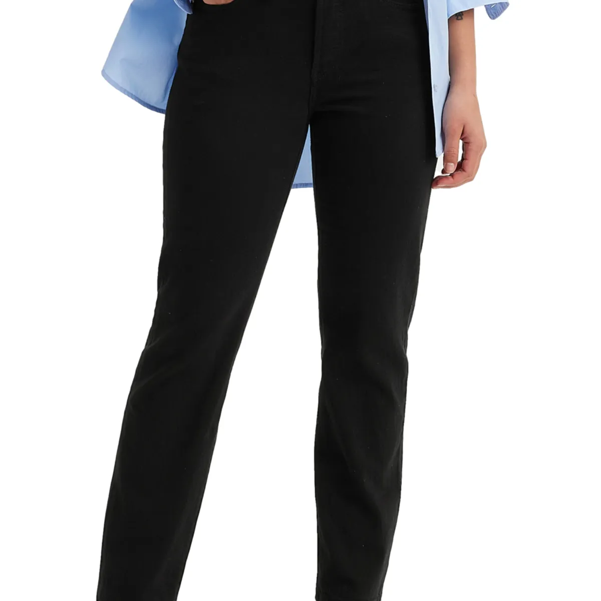 LEVIS - Jeans Mujer 501 Original Negro Levis