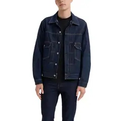 LEVIS - Chaqueta Hombre Relaxed Fit Type 2 Trucker Azul