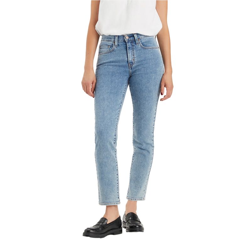 LEVIS - Jeans Mujer 724 High Rise Straight Azul Levis