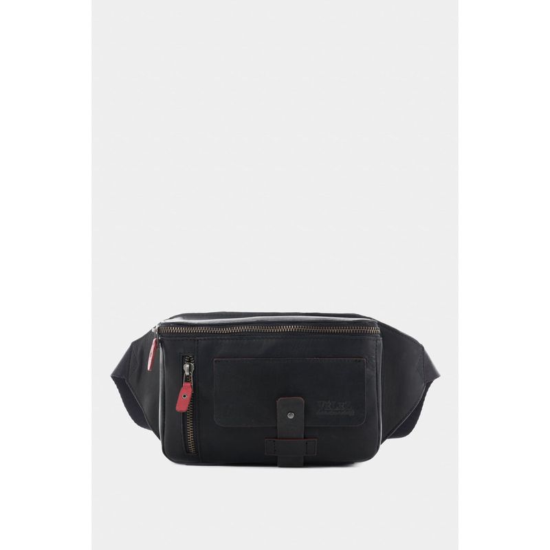 VELEZ - Vélez Riñonera Casual TacubaDe Cuero Vintage Negro
