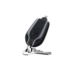 GENERICO - Cargador Llavero Negro Portátil de Iphone USB-C a Lightning