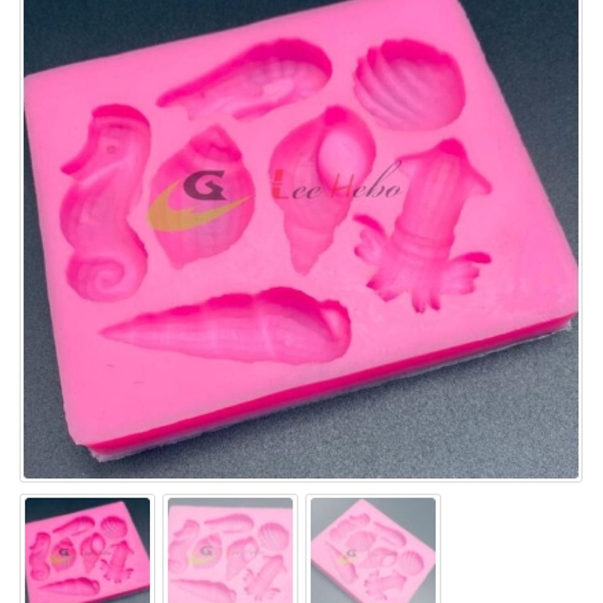 GENERICO - Molde De Silicona Para Fondant Figuras Animales De Mar