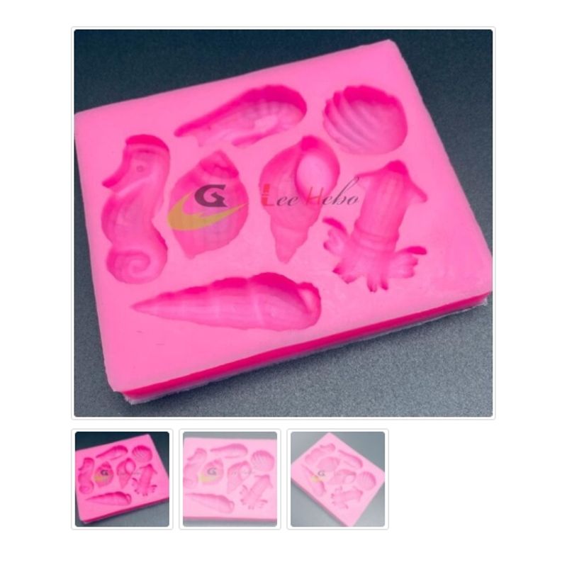 GENERICO - Molde De Silicona Para Fondant Figuras Animales De Mar
