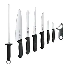 VICTORINOX - Set de cuchillos enrollable para chef, 8 piezas