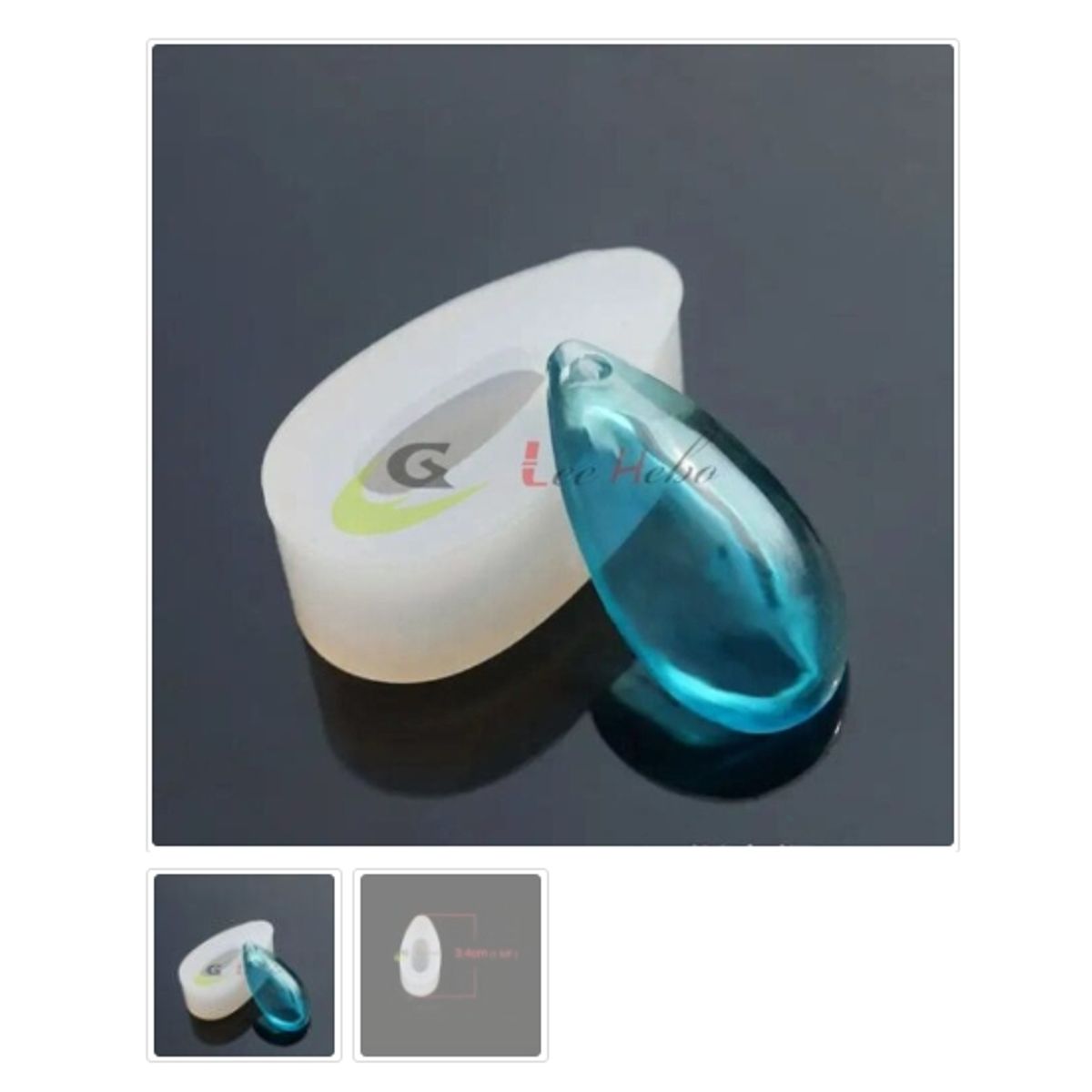 GENERICO - Molde De Silicona Gota De Agua Resina